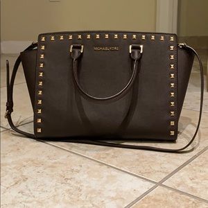 Michael Kors Selma Studded Leather Purse